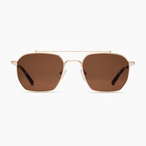 NEW Quince Baja Polarized Stainless Steel Sunglasses Gold with Brown lens